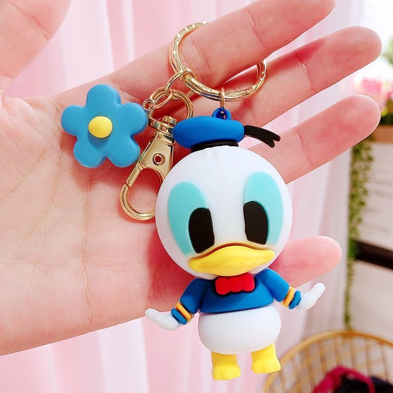 MINNIE DONALD DUCK Móc Khóa Hình Nhân Vật Hoạt Hình Dễ Thương