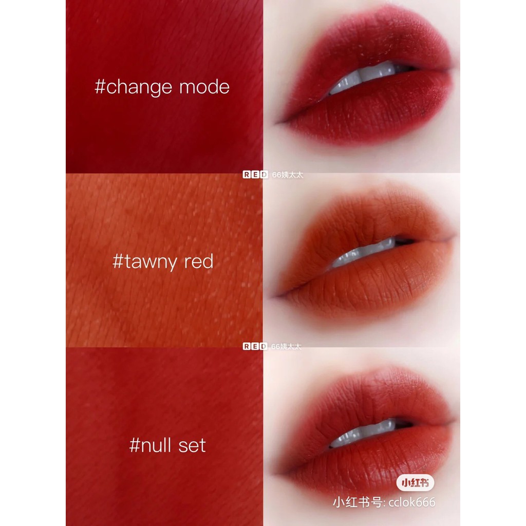 [Hàng mới về] Son môi chính hãng 100% thương hiệu 3CE tông màu Tawny Red / Change Mode / Null Set