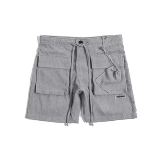 QUẦN SHORT POCKETS CORDUROY SHORT IN GREY [ Smaker ]