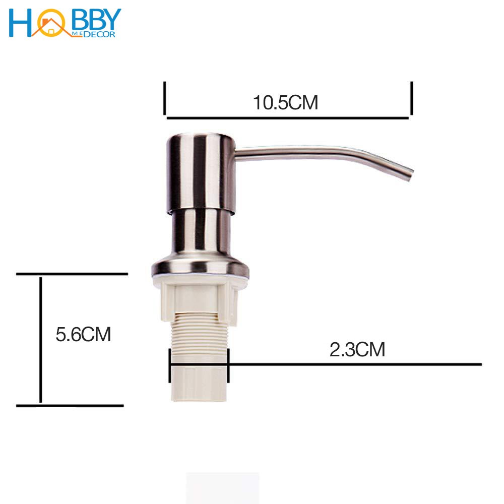 Bộ vòi bình xịt nước rửa chén vòi Inox 304 HOBBY NRC1 gắn chậu rửa chén - bình nhựa 250ml