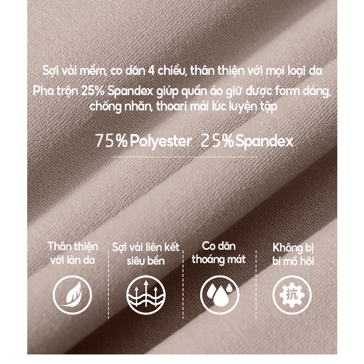 Bộ quần áo tập gym yoga nữ cao cấp 25% spandex  có mút ngực co dãn 4 chiều nâng mông đồ tập gym yoga nữ-BODYG01