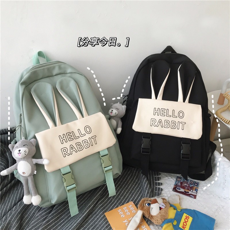 Balo đi học nữ dễ thương, Balo du lịch họa tiết đang yêu, Balo không thấm nước Alice housee