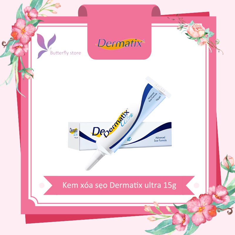🦋giảm giá🦋Kem mờ sẹo Dermatix Ultra 15g làm phẳng, mềm sẹo lồi, sẹo thâm, sẹo rỗ, sẹo phì đại, thấm nhanh, không cần massage, không nhờn dính