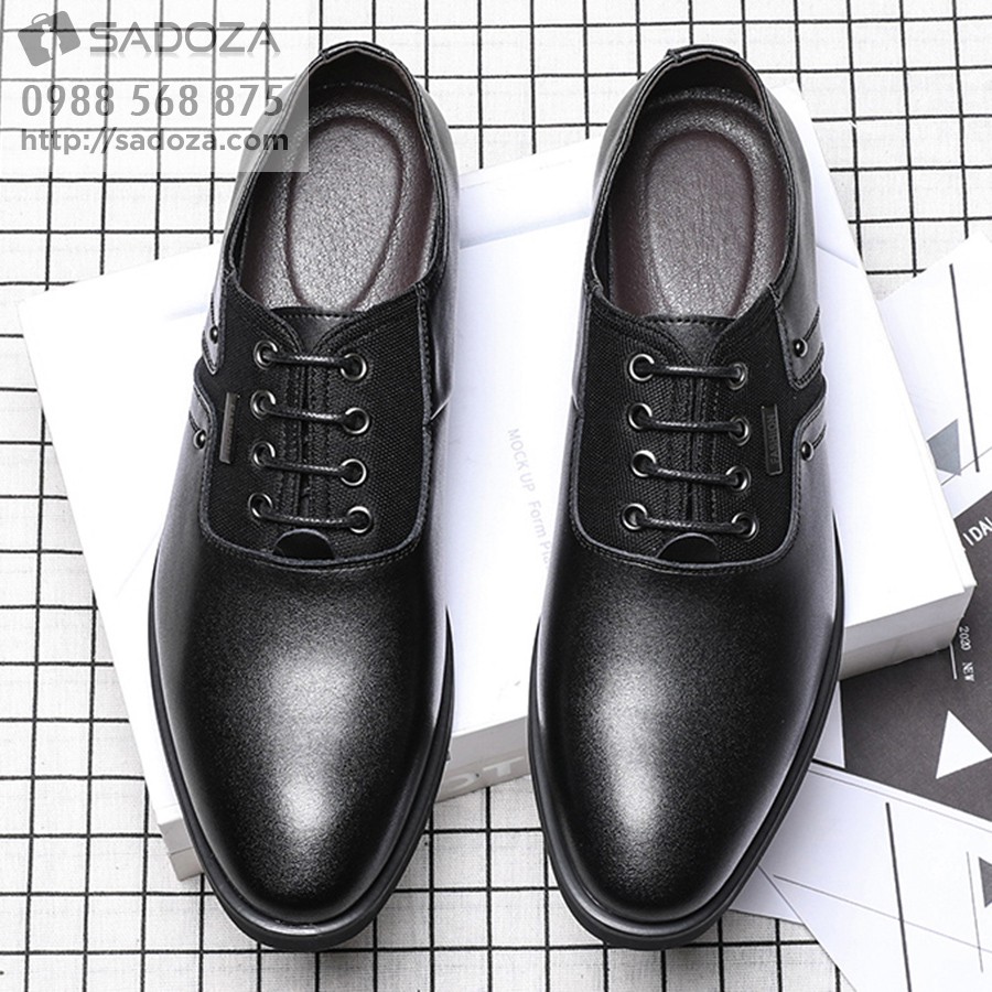 Giày Nam Cao Cấp - FREESHIP - Giày Tây Nam Da Bò Thanh Lịch GD87 | BigBuy360 - bigbuy360.vn