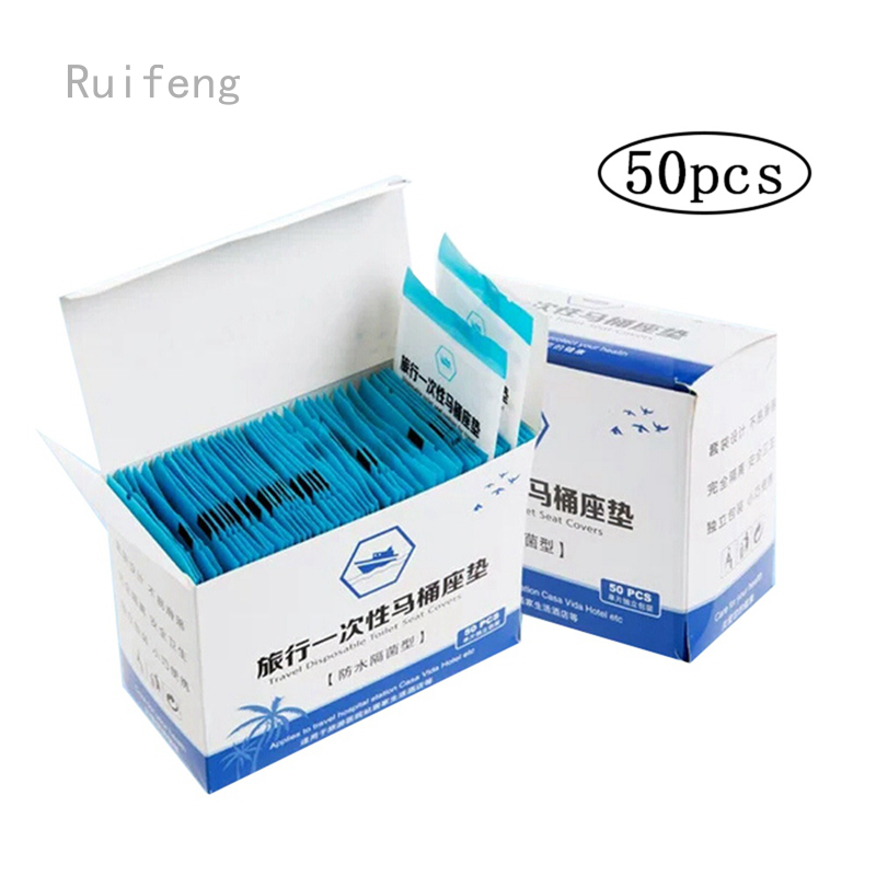 Ruifeng Sichuanwanhe2 Bộ 50 Miếng Lót Bồn Cầu Dùng 1 Lần