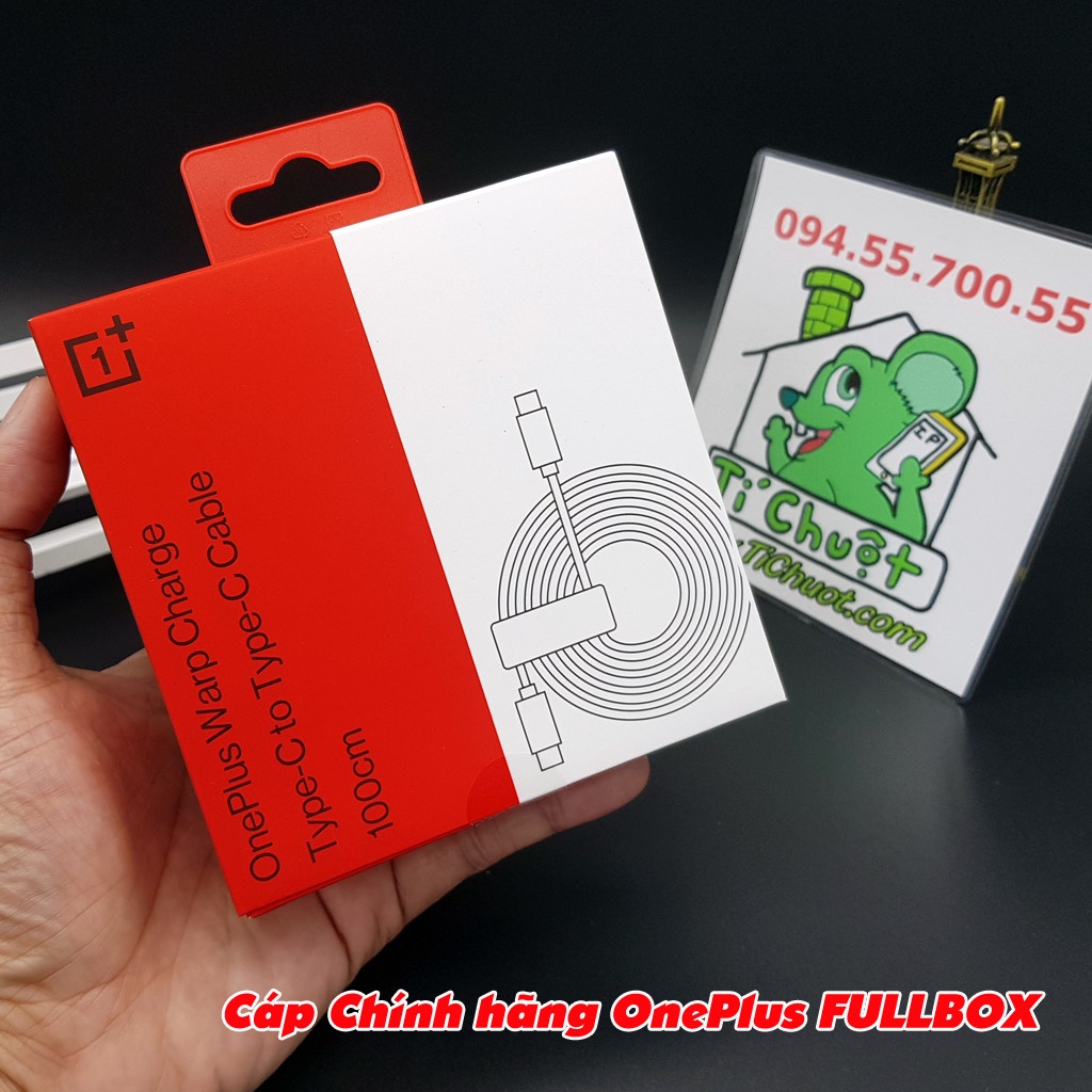 [Chính Hãng-FULLBOX] Cáp Sạc Nhanh C-C Warp Charge 65W 6.5A 2 đầu Type-C OnePlus 8T/ 9/ 9 Pro ZIN