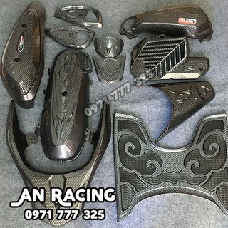 Ốp cacbon sh mode 2021 - phụ kiện sh mode carbon đời mới