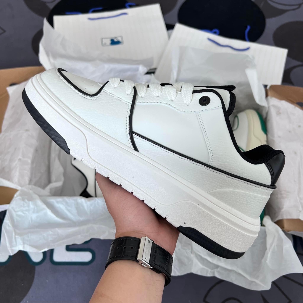 Giày MLB Chunky Liner NY New York Yankees Màu Xanh, Đen và Kem Cổ Thấp Cực Kỳ Phong Cách Cho Cả Nam Và Nữ Sneakers World