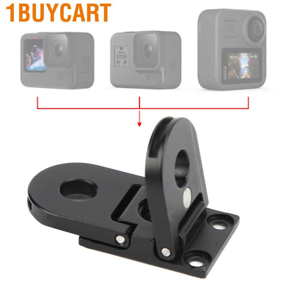 1buycart Action Camera Adapter Mount Base with 1/4in Screw Hole Folding Fingers for GoPro 8/9/MAX