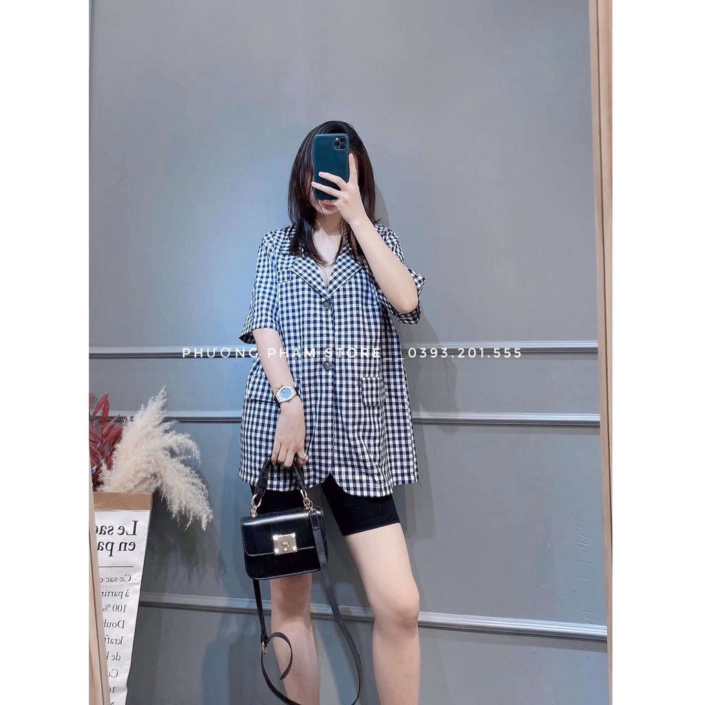 Áo Blazer -Vest Cộc tay Dáng Rộng 1 Lớp | BigBuy360 - bigbuy360.vn