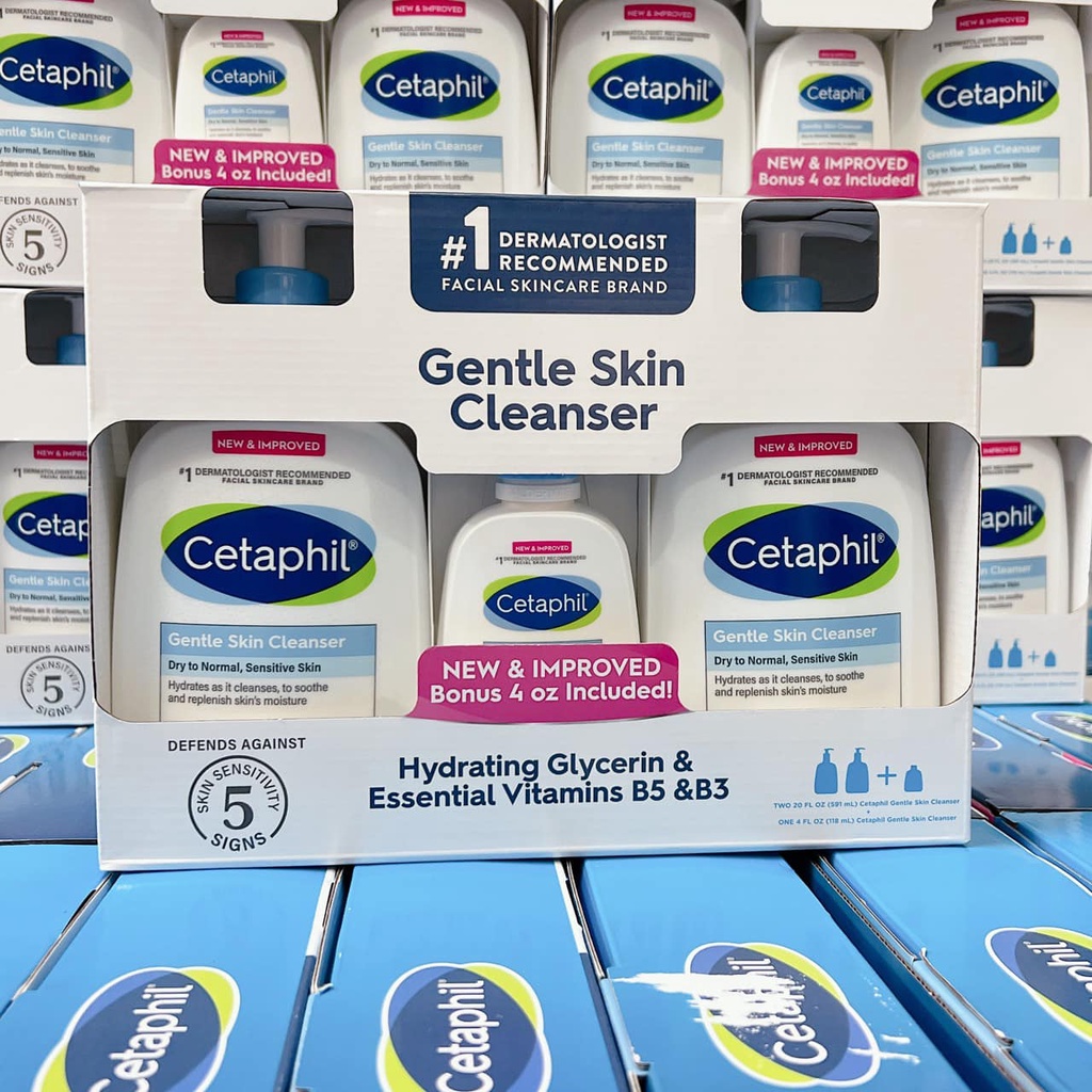 Sữa Rửa Mặt Cetaphil Gentle Skin Cleanser Của Mỹ - Dùng cho mọi loại da kể cả da nhạy cảm.
