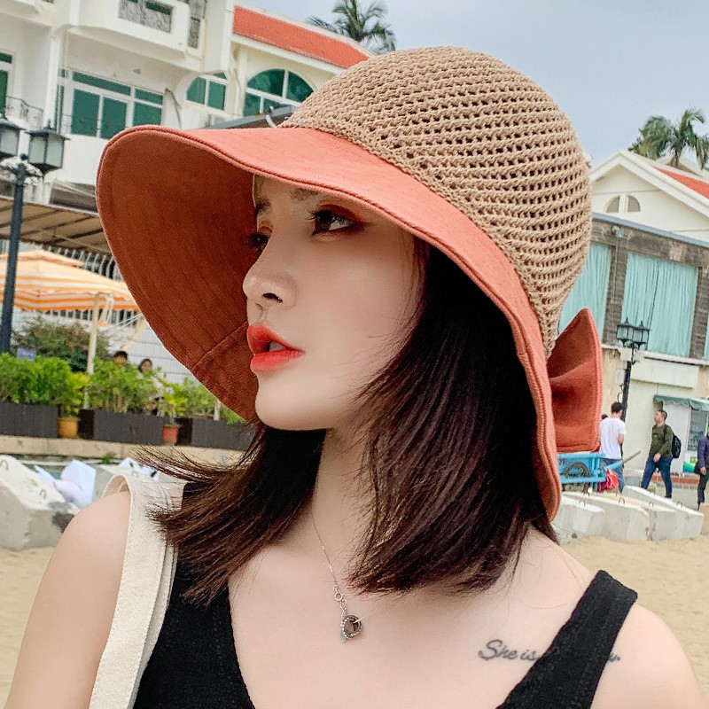 Nón Cói Phối Nơ Vành Rộng Cực Xinh P1746