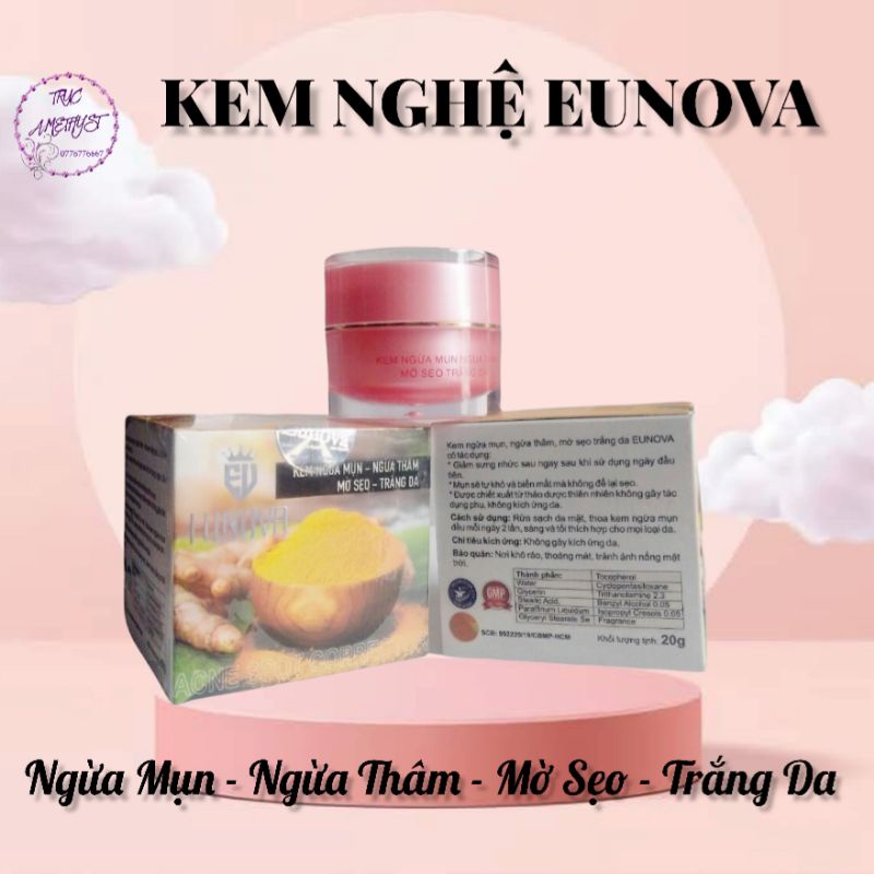 KEM NGỪA MỤN NGỪA THÂM MỜ SẸO TRẮNG DA EUNOVA NGHỆ