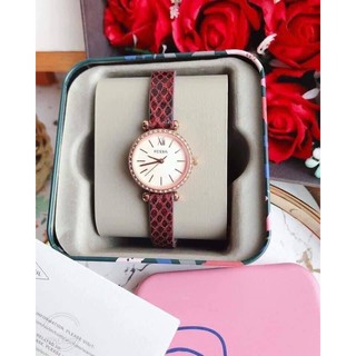 👉👉đồng hồ nữ fossil bq3557 dây da cá tính