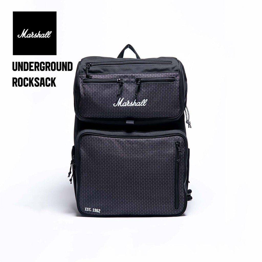 Ba lô Marshall Underground Rocksack - Black & White