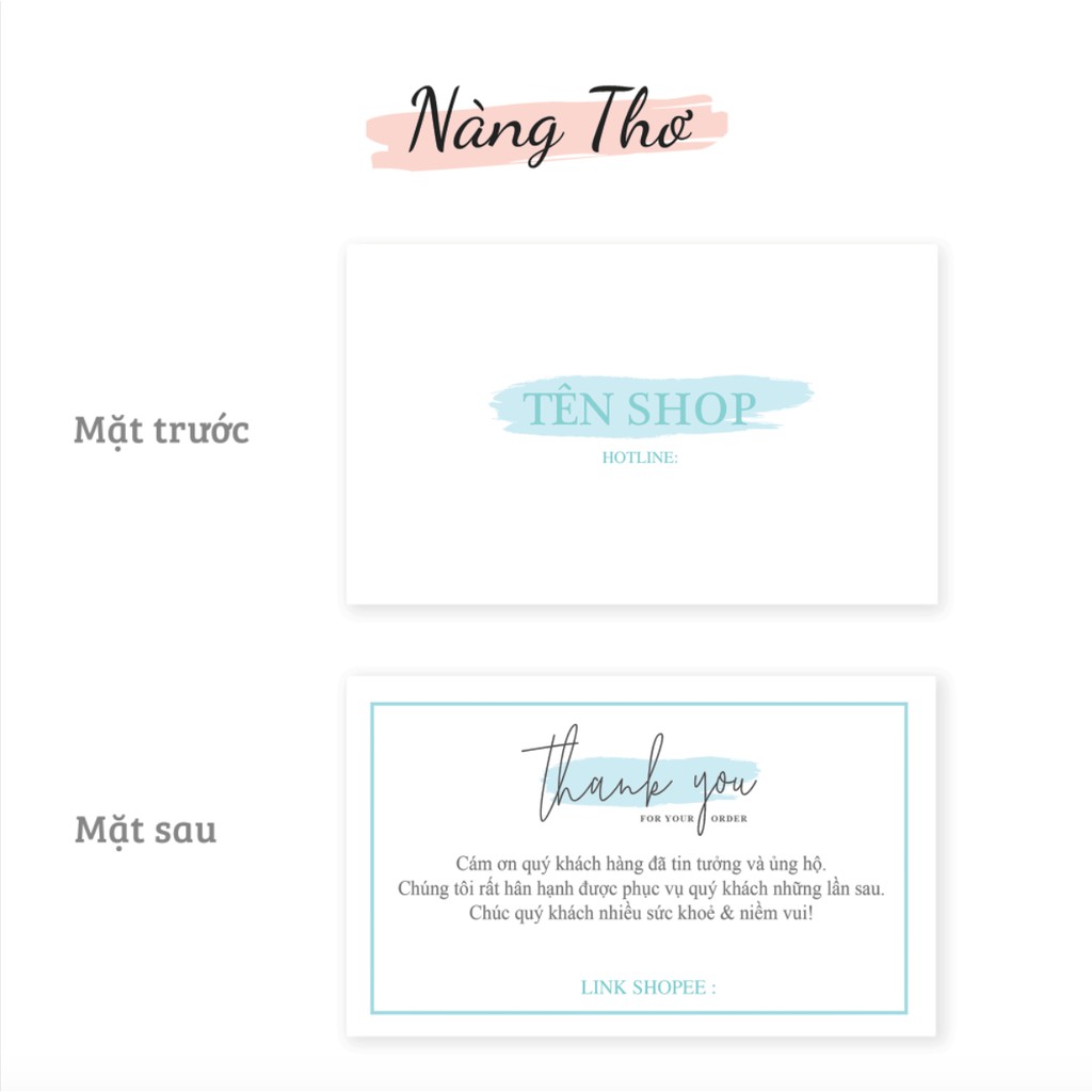 500 THANK YOU CARD_NAMECARD_DANH THIẾP THEO YÊU CẦU_THIẾT KẾ NÀNG THƠ