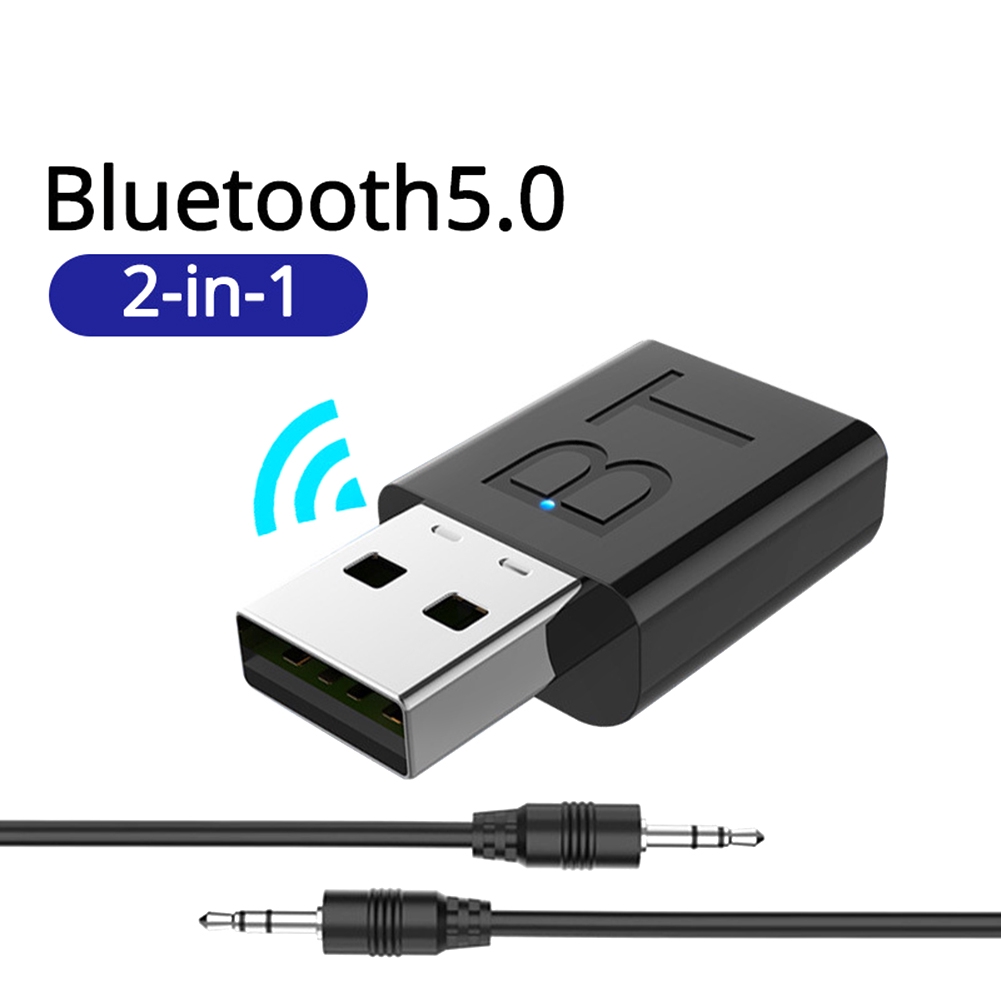 Bộ Thu Phát Âm Thanh Bluetooth 5.0 Cho Tv Pc Xe Hơi Màu Đen Jp4