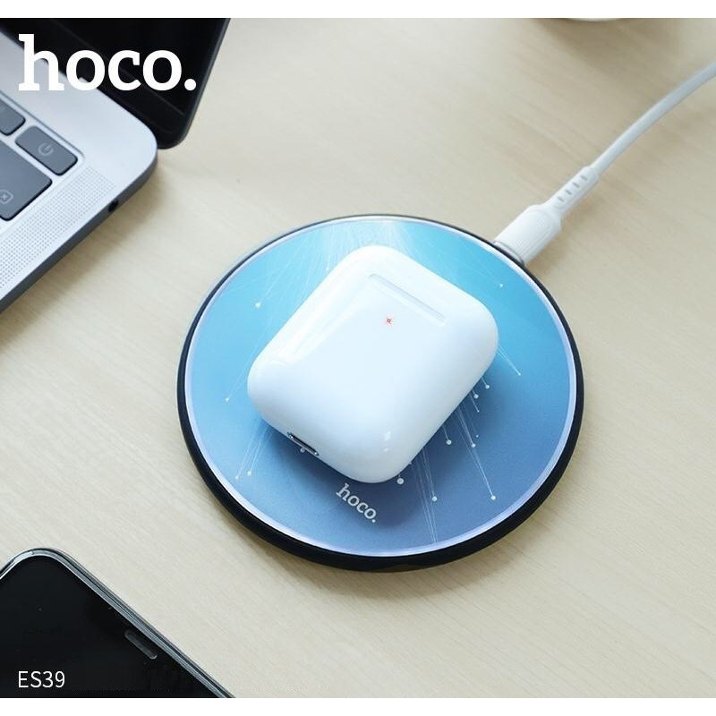 Tai Nghe Bluetooth Cảm Ứng 2 Bên TWS V5.0 Có Mic Hoco ES39 dock sạc không dây