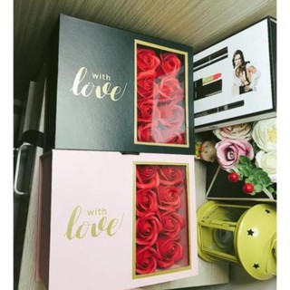 Set quà 20/10 hộp hoa kèm mỹ phẩm