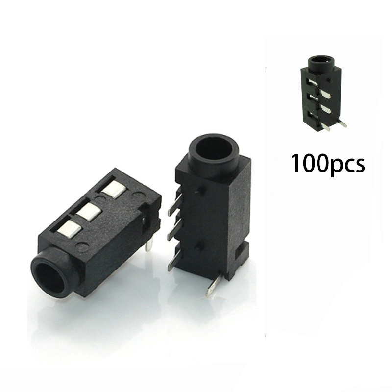 Set 100 giắc cắm âm thanh 3.5mm 4 Pin DIP PJ-320A