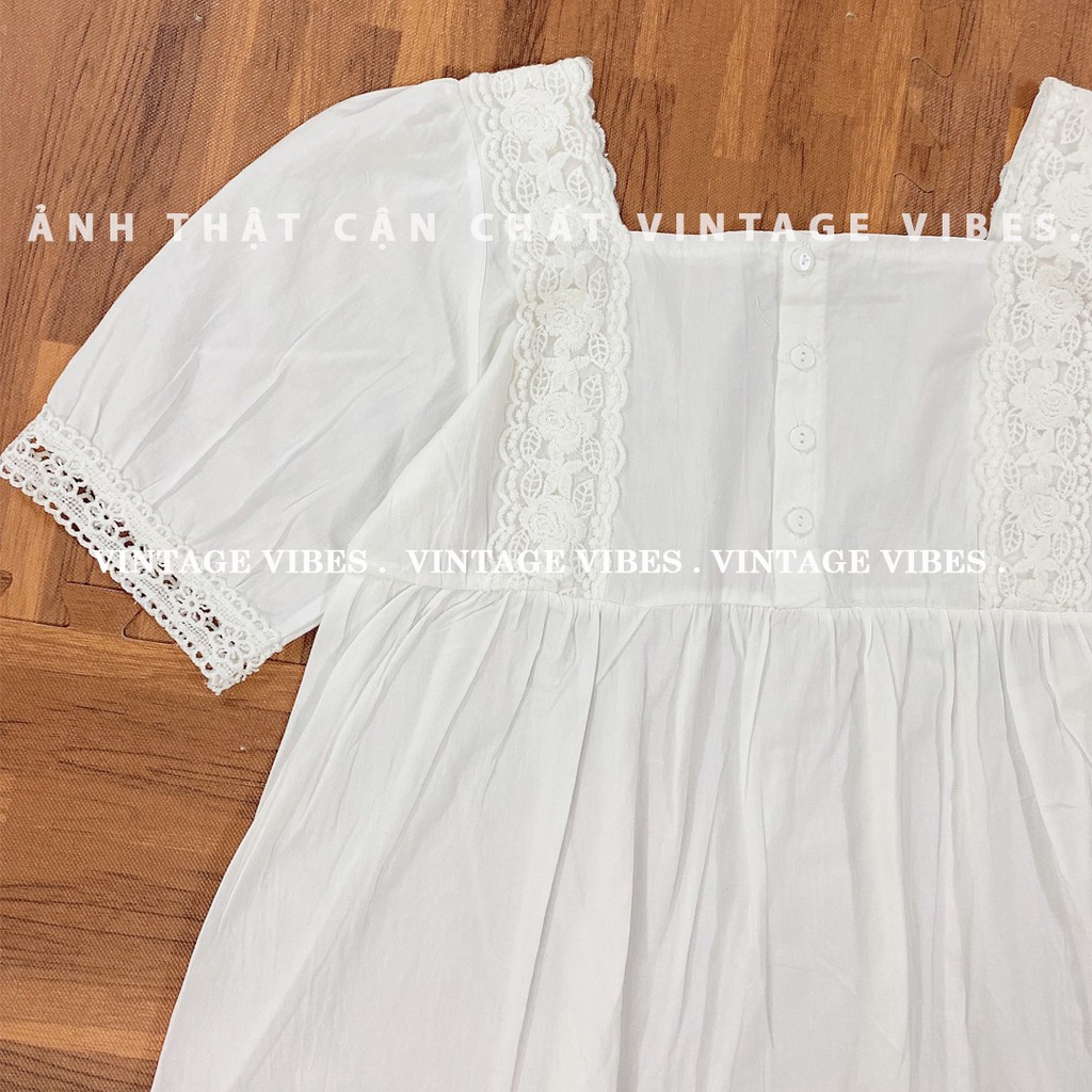 Áo babydoll phối ren vai tay phồng tiểu thư Ulzzang (hàng QC) - Có ảnh thật + Video thật