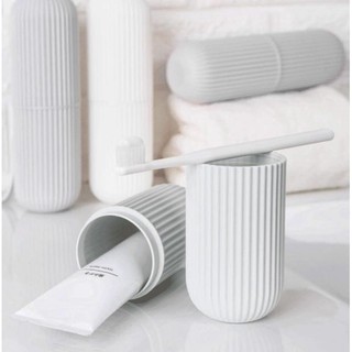 Hủ đựng bàn chải và kem đánh răng KẺ SỌC cao cấp