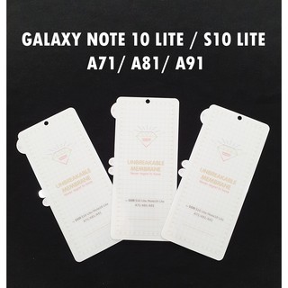Miếng dán chống trầy xước mặt trước Samsung Galaxy Note 10 Lite Galaxy S10 Lite Galaxy A71 Galaxy A81 Galaxy A91