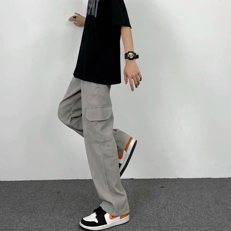 Quần dài kaki túi hộp Unisex 2 màu cá tính (Video) | BigBuy360 - bigbuy360.vn