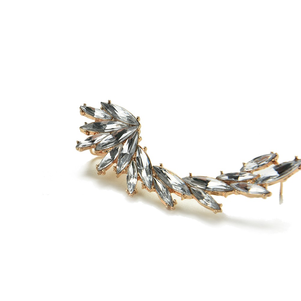 1x Khuyên Kẹp Vành Tai Đính Đá Thời Trang Cho Nữ