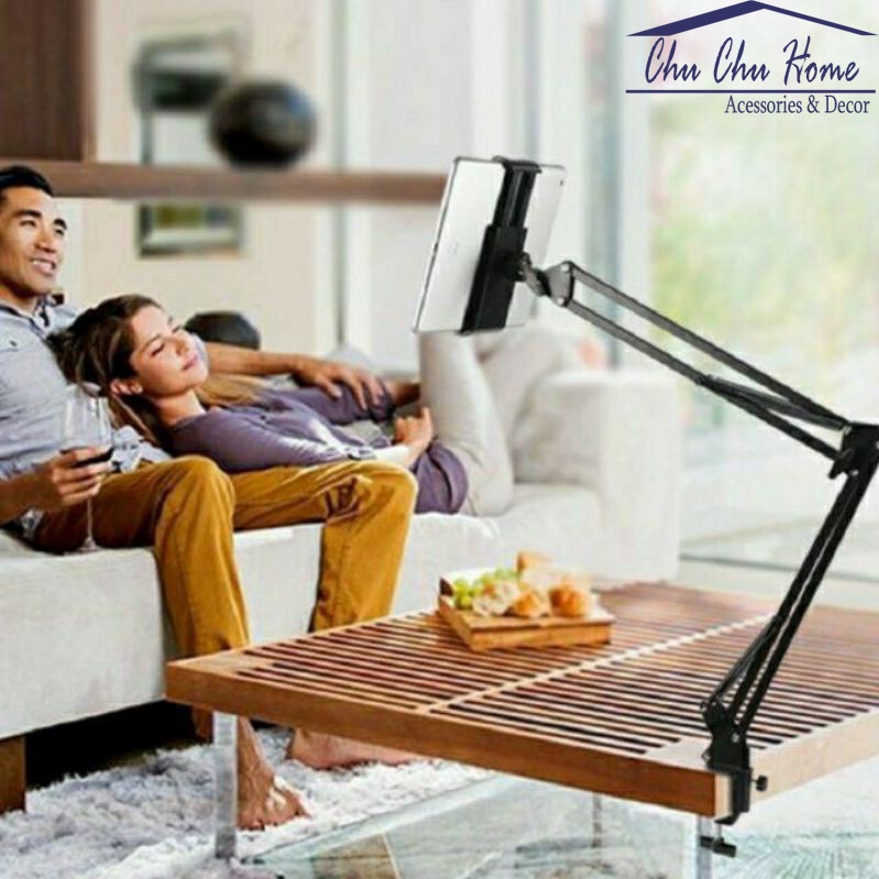 Giá đỡ điện thoại, Ipad xem phim kẹp đầu giường, bàn,điều chỉnh theo mắt nhìn