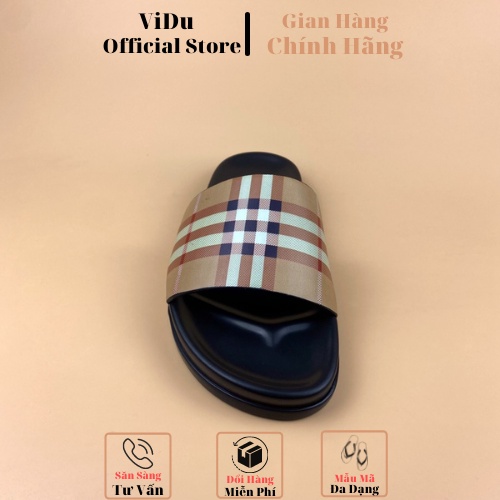 [FREE SHIP] Dép nam thời trang BURBERRY ViDu -1020 đế cao su êm chân