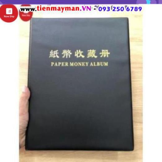 [SHOPEE TRỢ GIÁ] Album Đựng Tiền Cố Định 20 Trang 3 Ngăn Đựng Được 60 Tờ