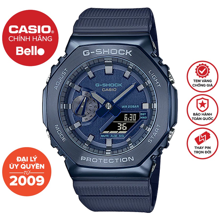 Đồng hồ Nam Dây nhựa Casio G-Shock GM-2100N-2ADR chính hãng bảo hành 5 năm Pin trọn đời
