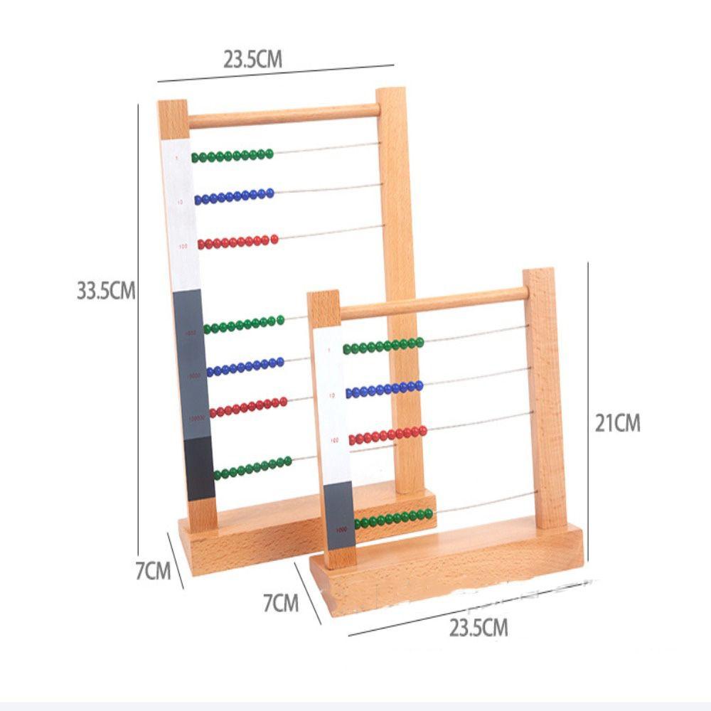 RAINBOW Bàn Tính Hạt Đồ Chơi Dạy Học Theo Phương Pháp Montessori