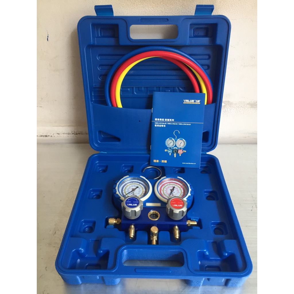 Bộ đồng hồ đo nạp gas đôi VALUE Model VMG-2-R22-B
