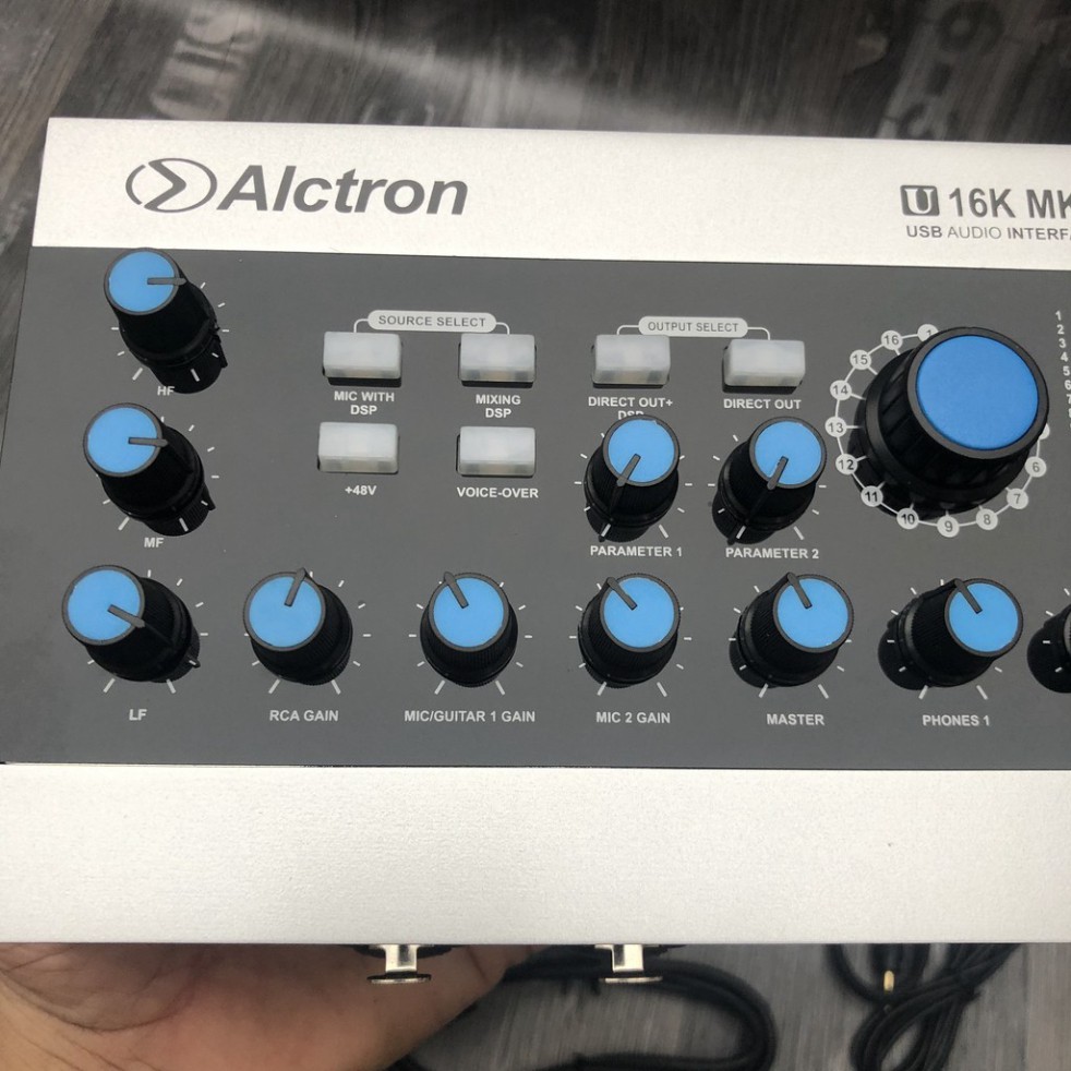 Bộ sound card Alctron u16k mk3 usb hỗ trợ nguồn 48v- sound card U16k tương thích tất cả các dòng mic thu âm ♥️♥️