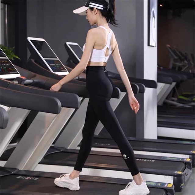 Quần tập gym nữ hoa cúc sauuky hoa cúc gen bụng gen đùi nâng mông chuẩn loại 1, full box