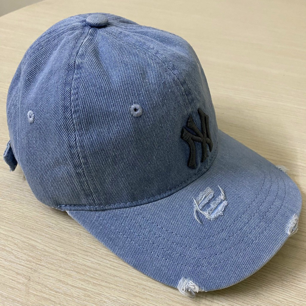 NÓN KẾT NAM NỮ CAO CẤP, MŨ LƯỠI TRAI THÊU NỔI CHỮ NY CHẤT LIỆU JEANS- ẢNH THẬT 100%