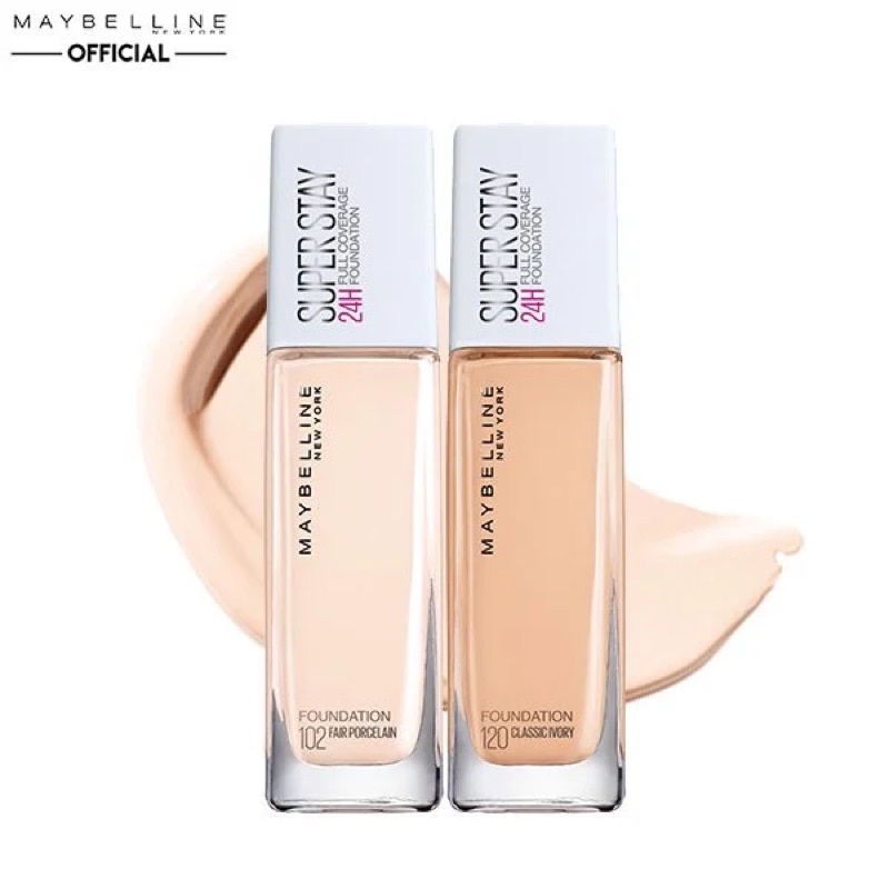 Kem Nền Che Phủ Hoàn Hảo, Bền Màu Lâu Trôi Maybelline Super Stay 24H Full Coverage Foundation 30ml