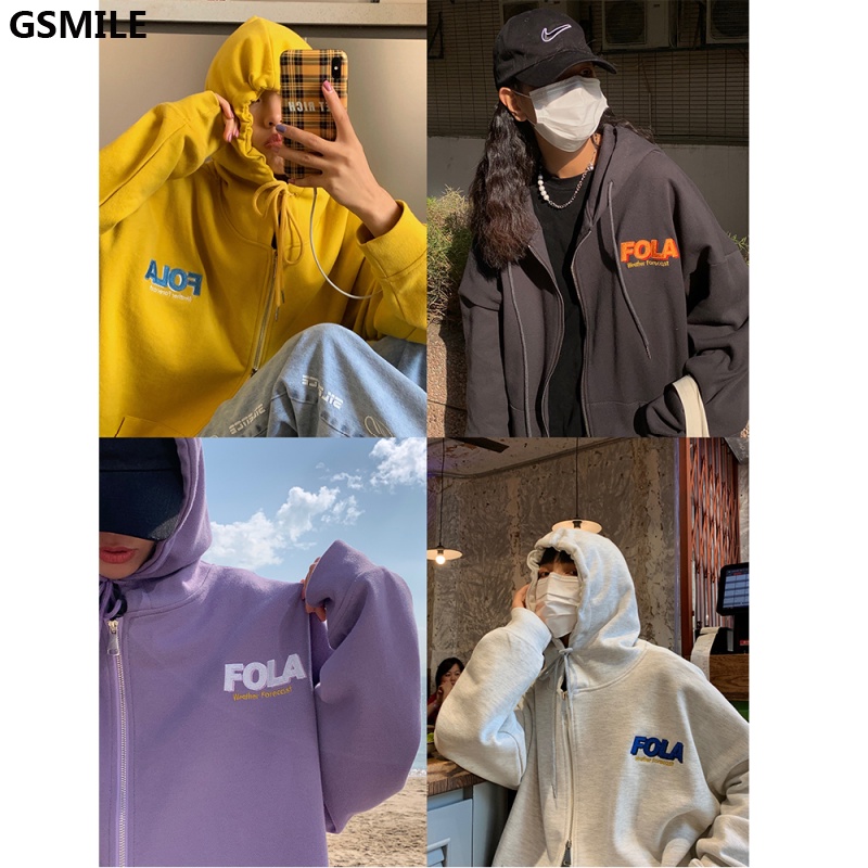 Áo Hoodie Lỏng Thời Trang Thu / Đông