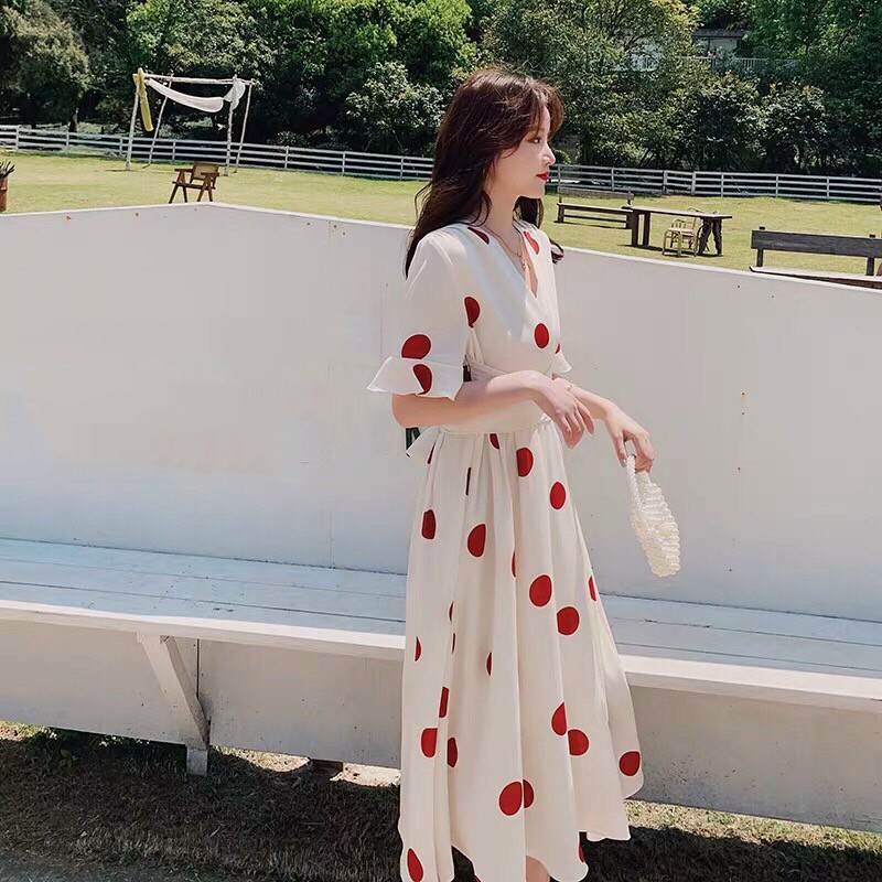 [SP BÁN CHẠY] ĐẦM VOAN CHẤM BI TO ĐIỆU ĐÀ BG1111201