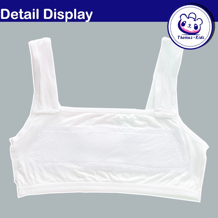 [THOMAS Kids] Áo Ngực Không Đệm Ngực Bằng Vải Cotton Mềm Mại Và Thoải Mái Dành Cho Thanh Thiếu Niên 8-16 Tuổi