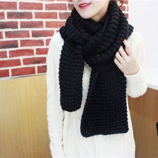 Khăn len đan tay style Hàn Quốc