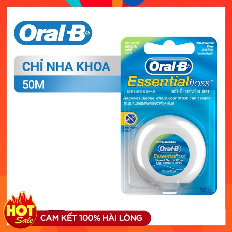 Chỉ nha khoa Oral B Essential floss chính hãng 50m