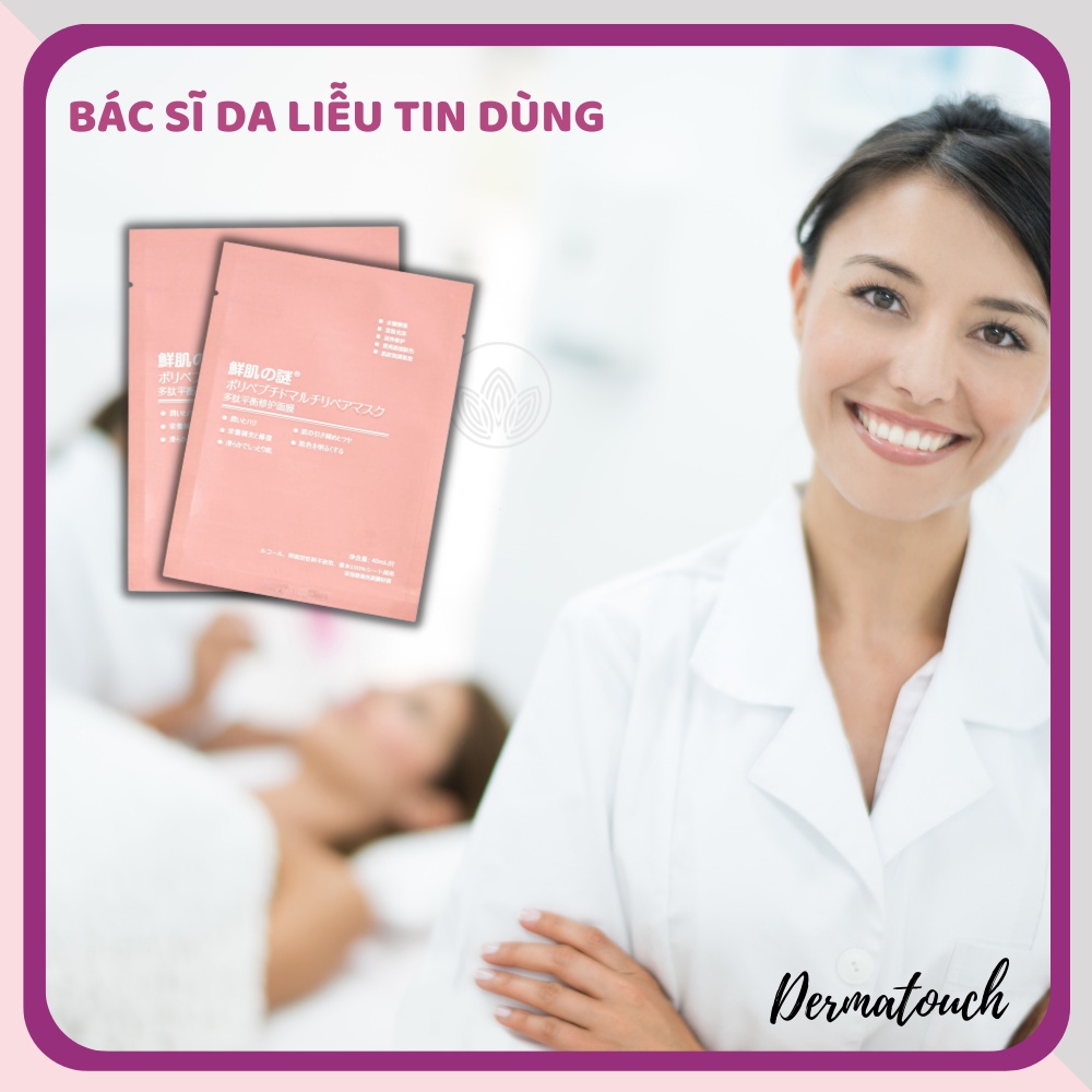 Mặt nạ nhau thai cừu, Tế Bào Gốc Nhật bản cấp ẩm phục hồi trẻ hóa da - Chính hãng có tem phụ - Dược mỹ phẩm Derma Touch