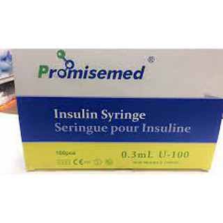 Bơm Tiêm Insulin Promisemed 0,3 ml hộp 100 chiếc
