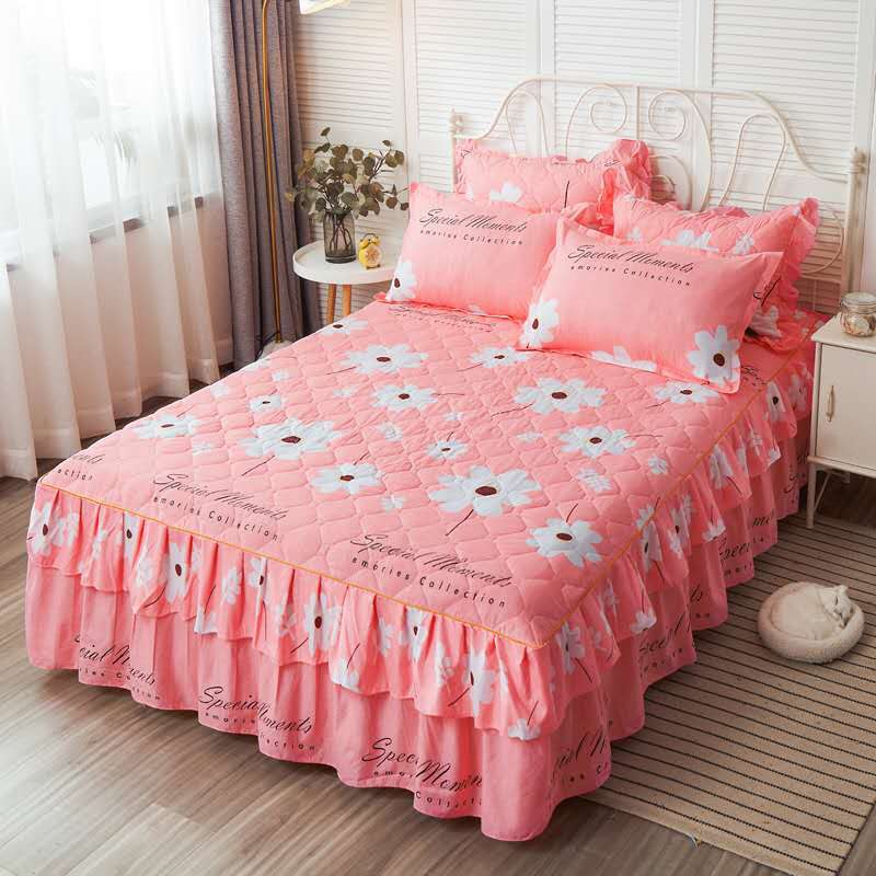 Bộ ga trần bông phủ bèo siêu đẹp đủ kích thước