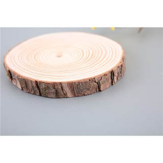 Miếng gỗ vân tròn phụ kiện decor chụp ảnh