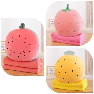 Mền gối trái dâu Tây ngọt ngào 2in1