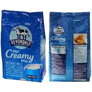 Sữa tươi dạng bột Devondale bịch 1 kg nhập từ Úc